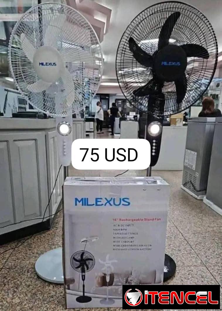 Ventilador Recargable Milexus 75 USD