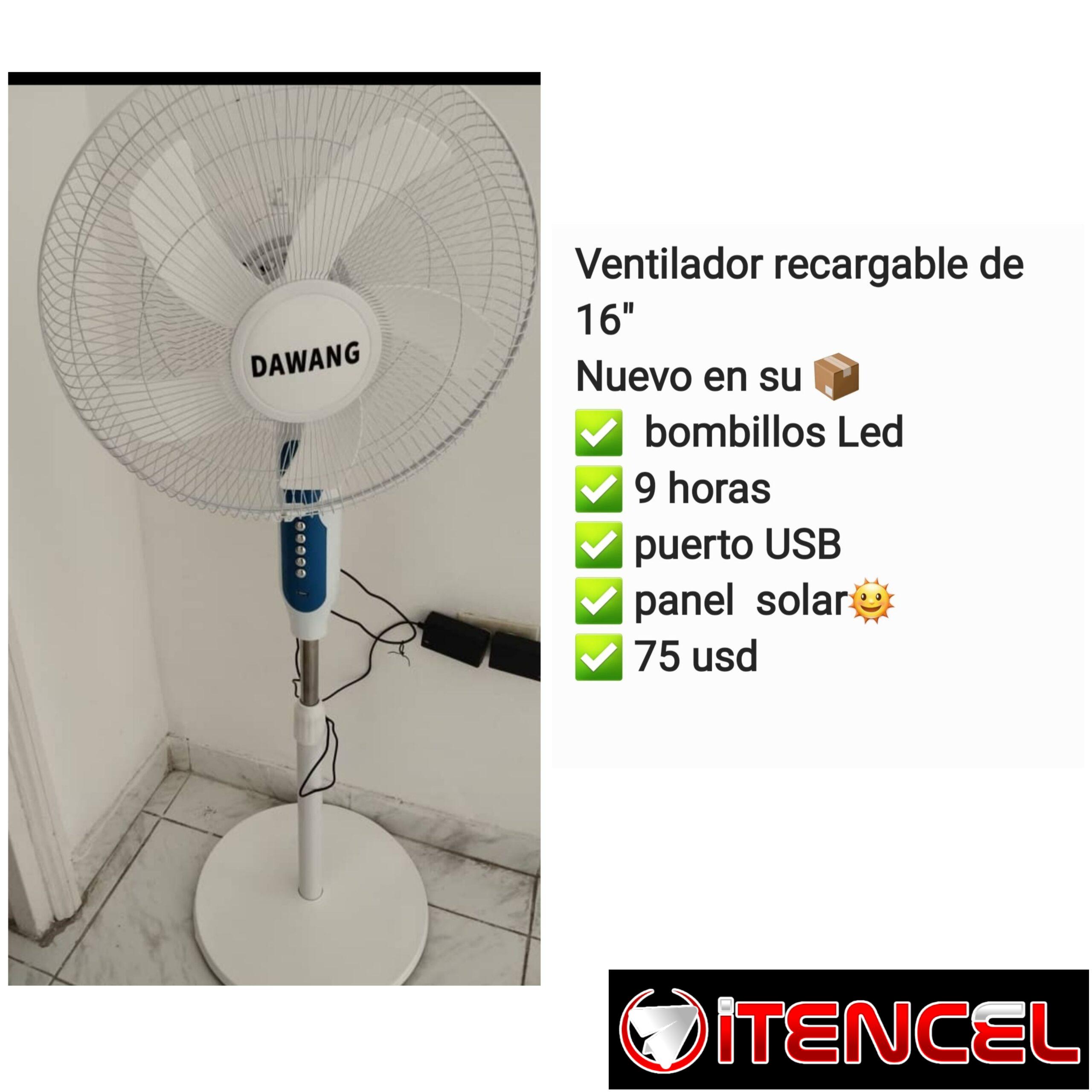 Ventiladores recargables