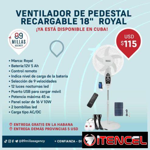 Ventilador de pedestal 18″ Marca Royal