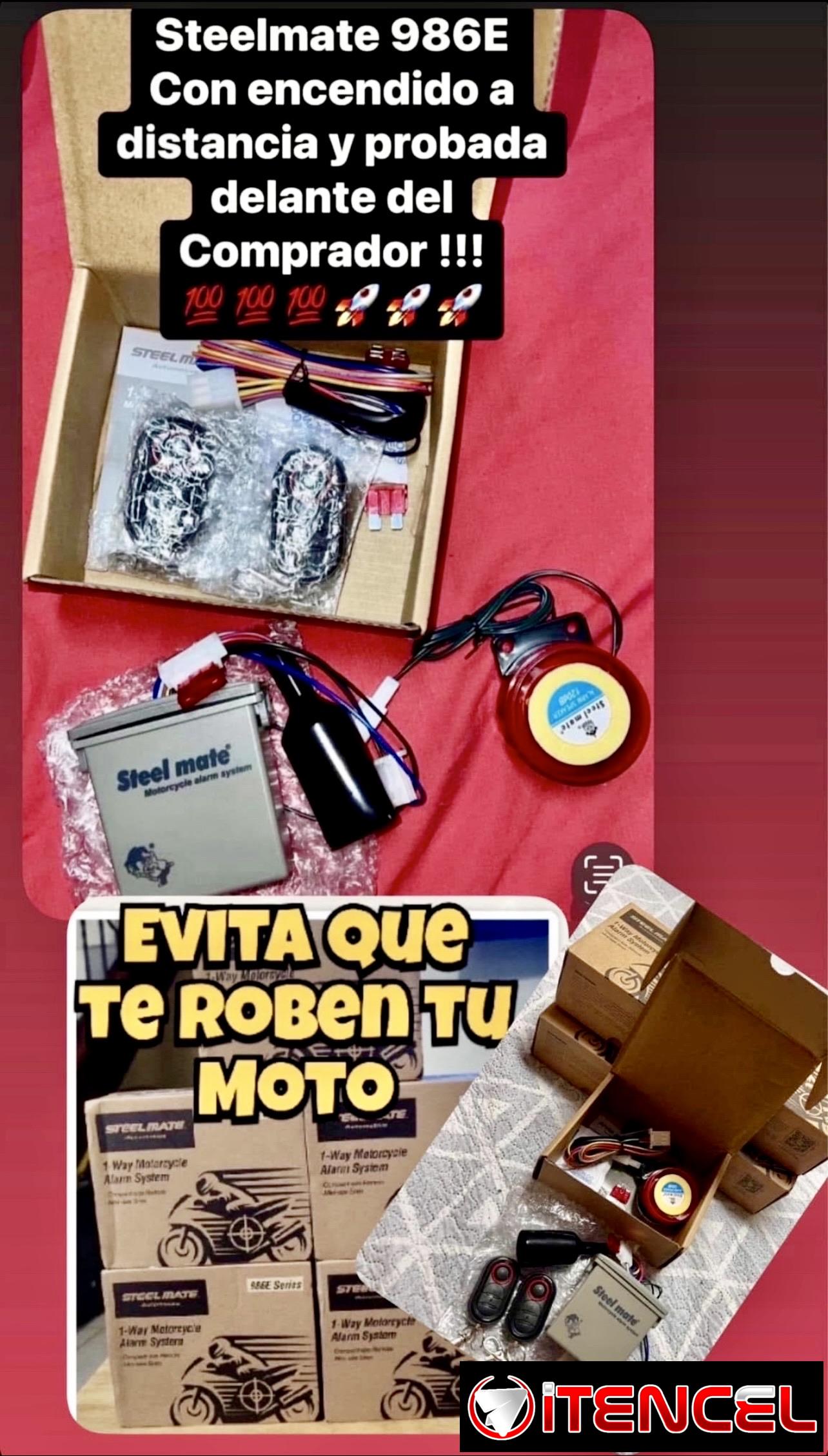 En Rebaja!!! Las mejores alarmas del mercado STEELMATE 986E 💯🚀 Arranque a distancia, Se prueba delante del cliente