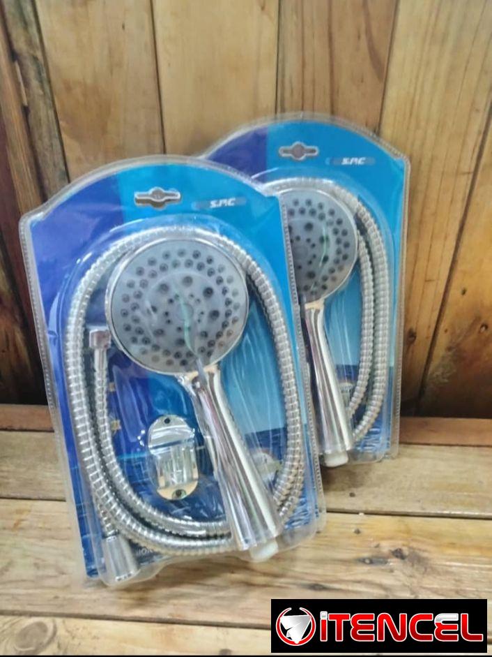 Ducha de baño redonda con 3 ajustes para el agua y su manguera