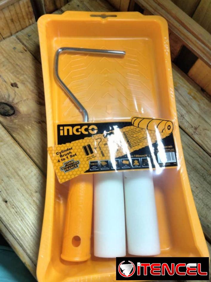 Rodillo y platillo para pintar con dos felpas incluidas INCCO