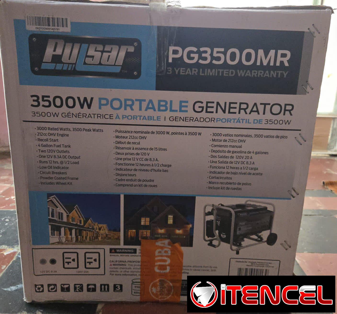 Planta eléctrica Pulsar 3500 watts