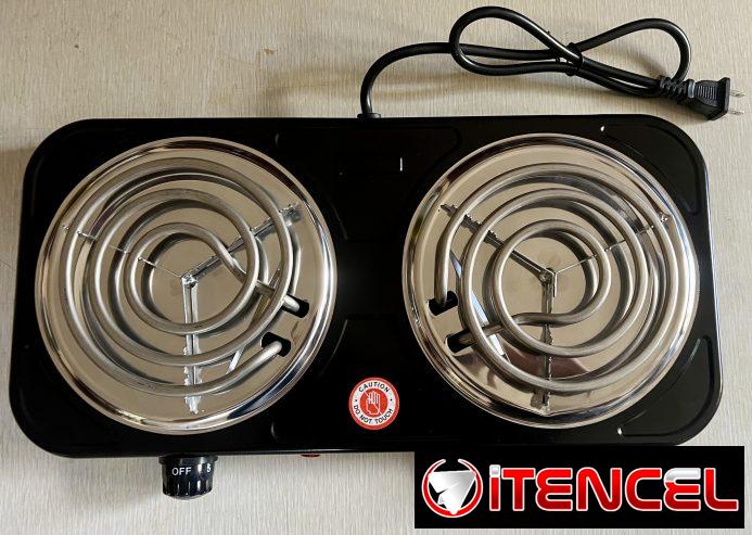Cocinas eléctricas 1000W de dos hornillas en color negro ! New a estrenar!!!