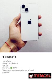 iPhone 14 de uso (buen estado)