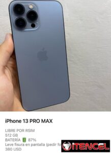 iPhone 13 PRO MAX de uso (buen estado)