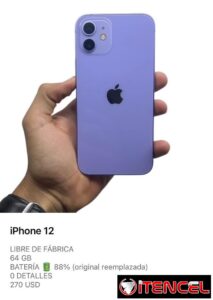 iPhone 12 de uso (buen estado)