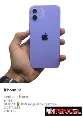 iPhone 12 de uso (buen estado)