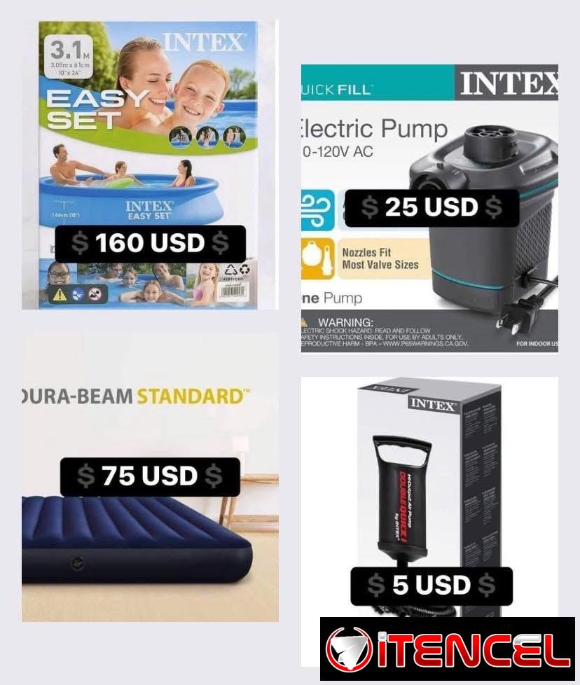 🆕🆕🆕 COLCHONES Y PISCINAS INFLABLES NUEVOS EN CAJA MARCA INTEX 🆕🆕🆕