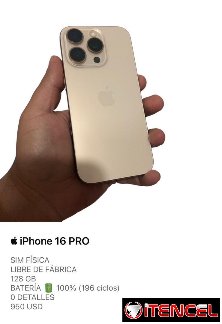 iPhone 16 , PRO y PRO MAX (de uso pero en buen estado)