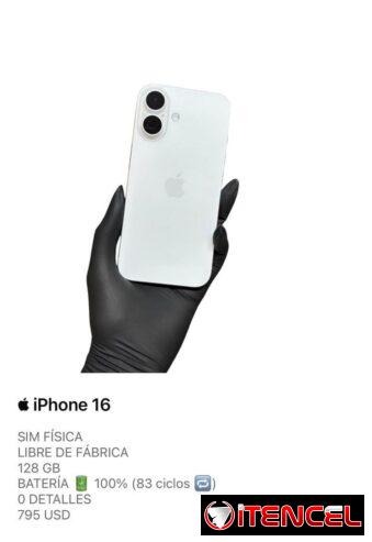 iPhone 16 de uso (buen estado)