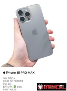 iPhone 15 PRO MAX de uso (en buen estado)