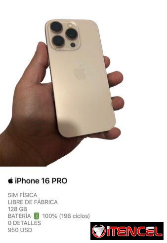 iPhone 16 PRO de uso (buen estado)