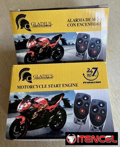 Alarmas GLADIUS para todo tipo de motos con arranque a distancia y probadas delante del cliente !!!