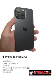 iPhone 16 PRO MAX de uso ( buen estado )