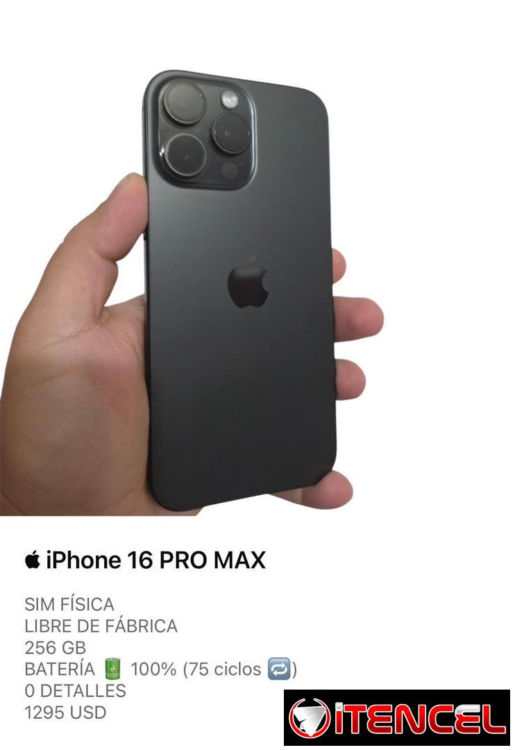 iPhone 16 , PRO y PRO MAX (de uso pero en buen estado)