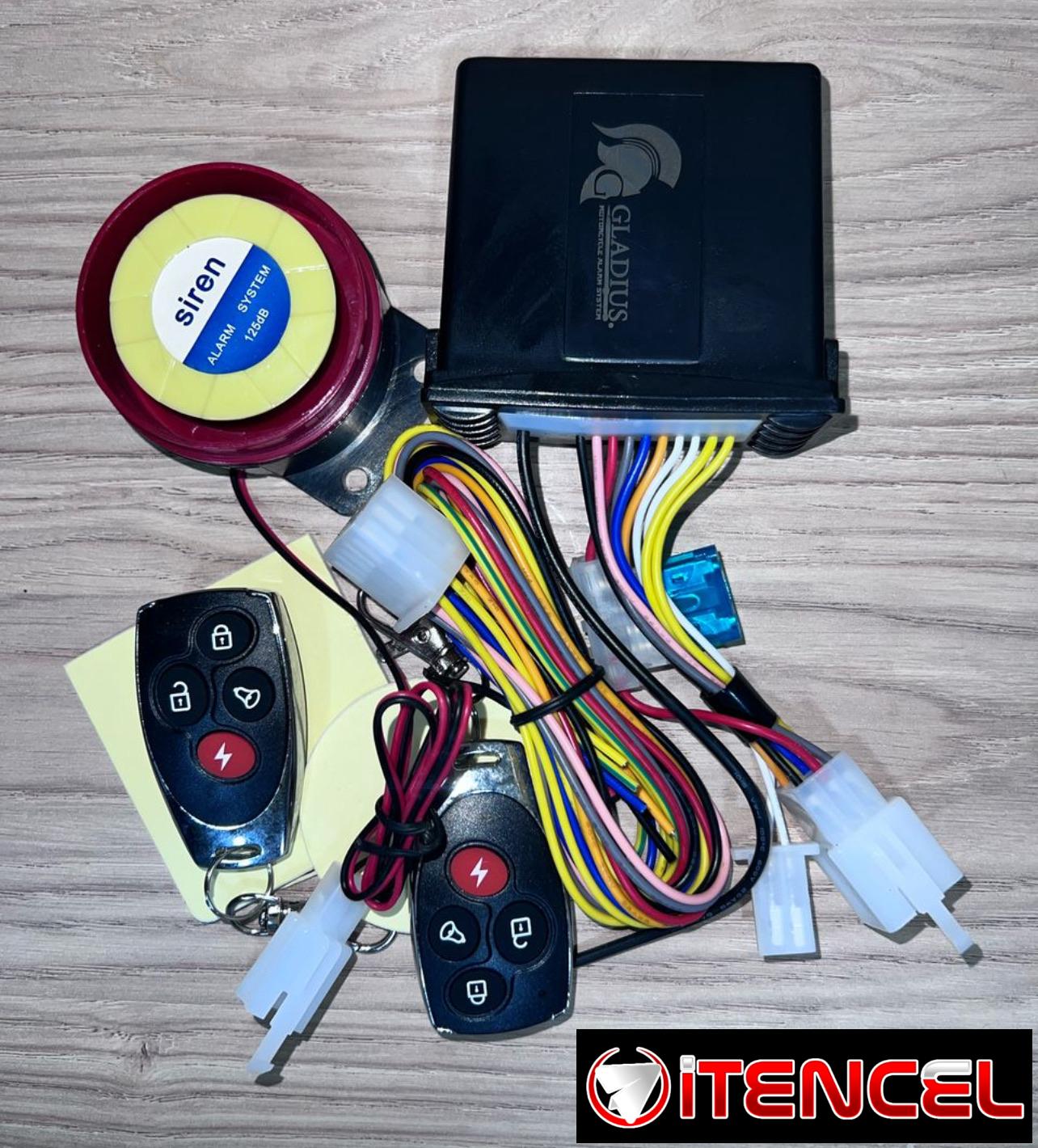 Alarmas GLADIUS para todo tipo de motos con arranque a distancia y probadas delante del cliente !!!