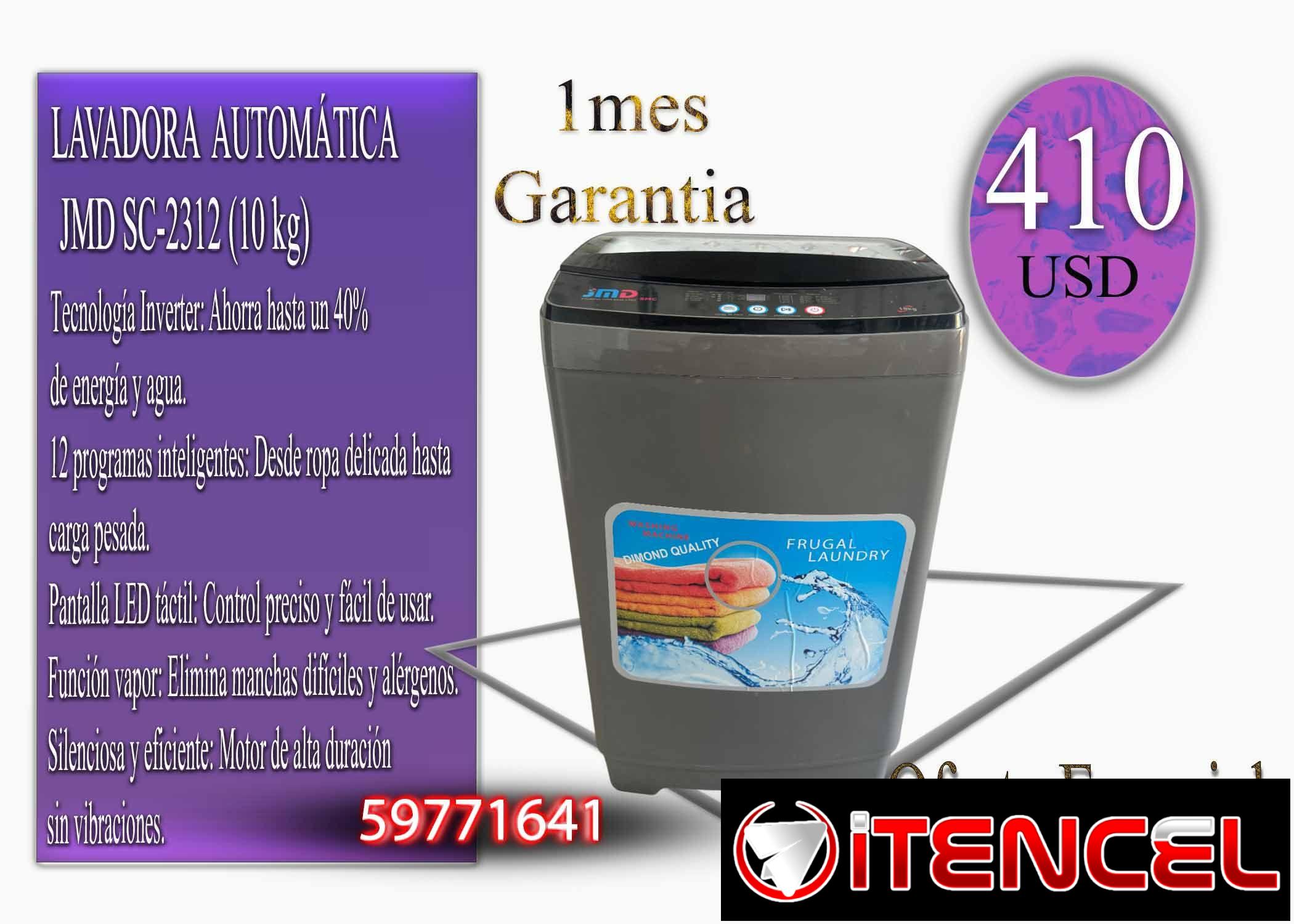 LAVADORA SEMIAUTOMÁTICA EMERALD (8 kg) Y LAVADORA AUTOMÁTICA JMD 10KG.