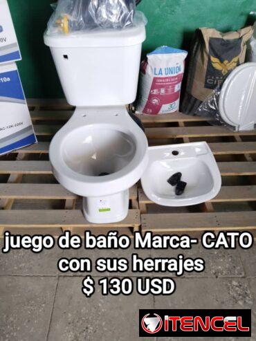 Juego de baño importado marca CATO