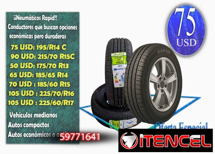Neumáticos para Autos RAPID. Varios modelos llamar si su modelo no está en la publicación. Agarre y seguridad en cada curva, rendi