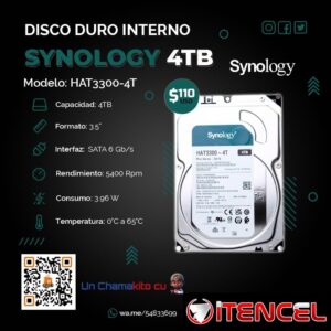 💾 110 💾 DISCO INTERNO SYNOLOGY 4TB SATA6. NUEVO Y SELLADO. TLF 54833699