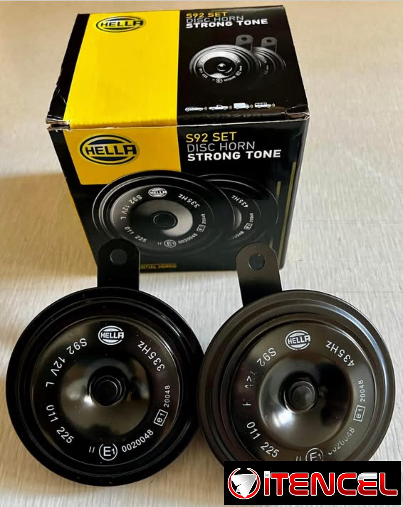 Juego de Pitos HELLA para todo tipo de vehículos, Autos y Motos 12volt