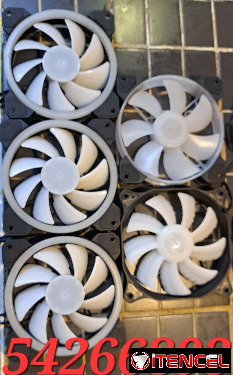 🌈 KIT DE 5 FANES 💨 Fanes RGB para PC – Rendimiento que brilla – 🌈 Iluminación RGB direccionable con múltiples modos🌈