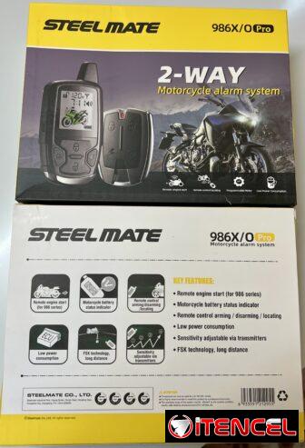 Lo mejor en marcas de Alarmas para su Moto STEELMATE 986X/OPRO de Dos vías, con llavero Vipper!!!