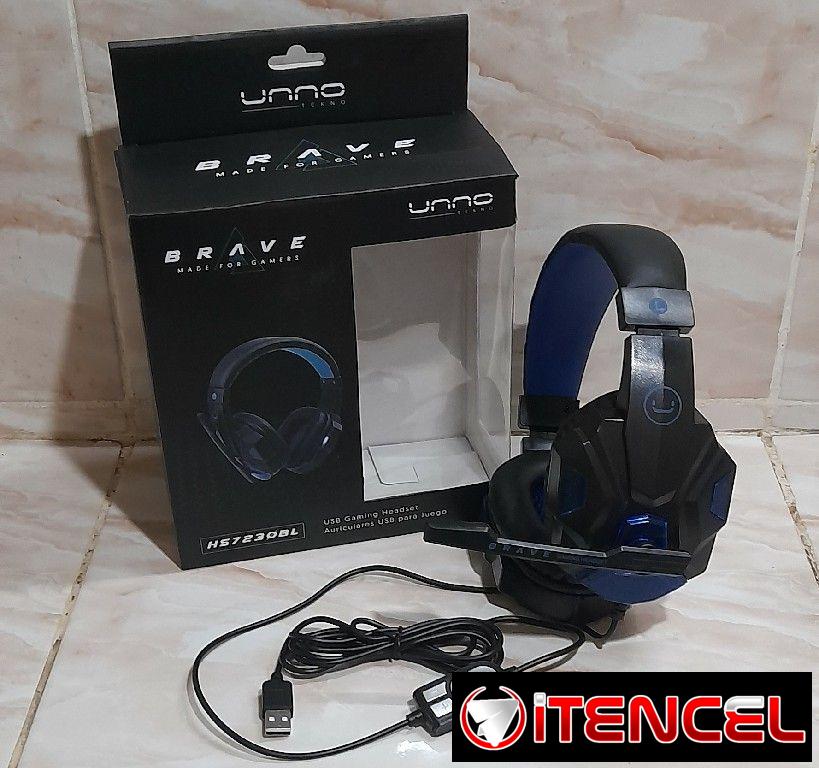 Audífonos Gaming RGB de cable trenzado y micrófono para puerto USB y Jack 3.5 mm