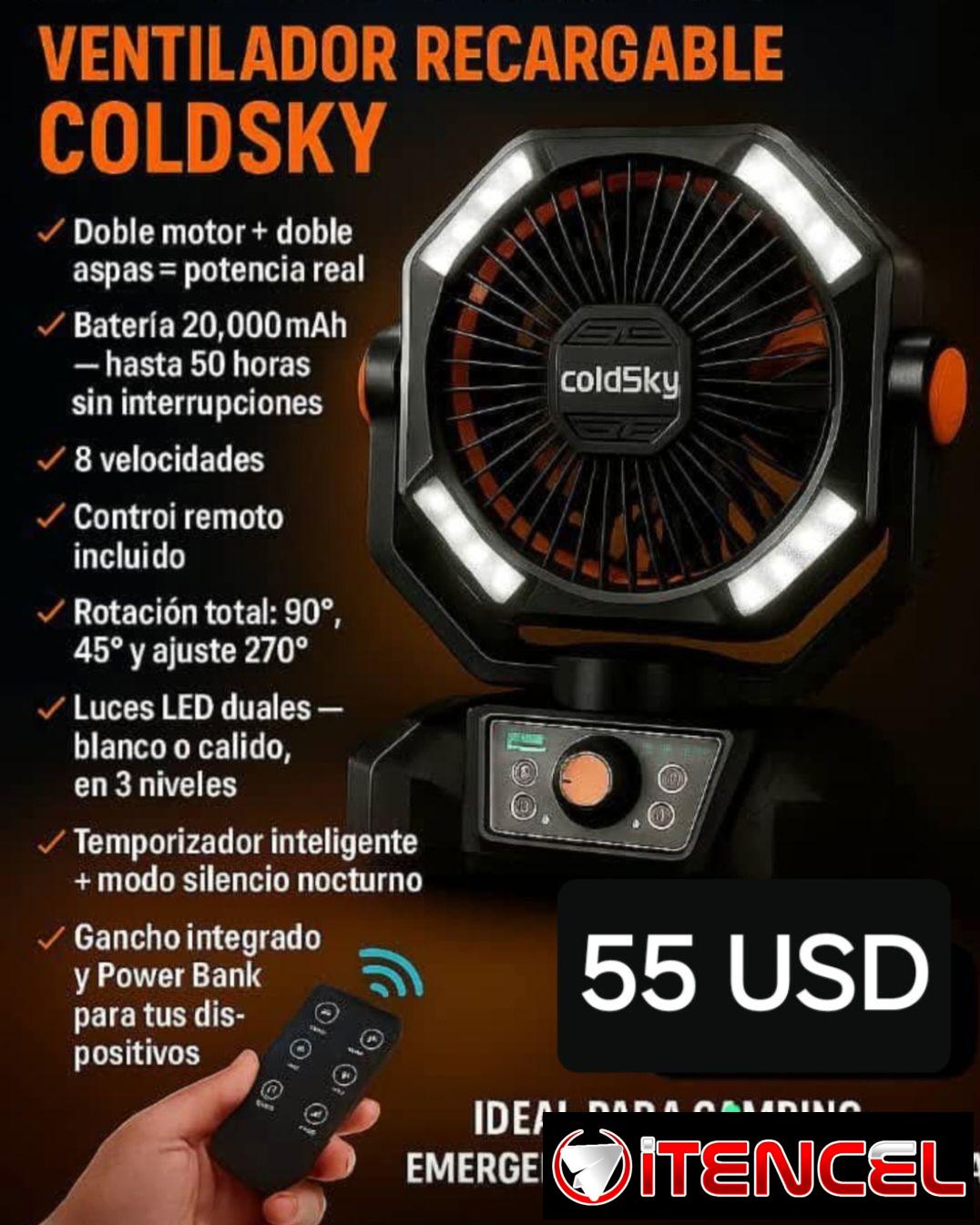 Ventilador Recargable Coldsky