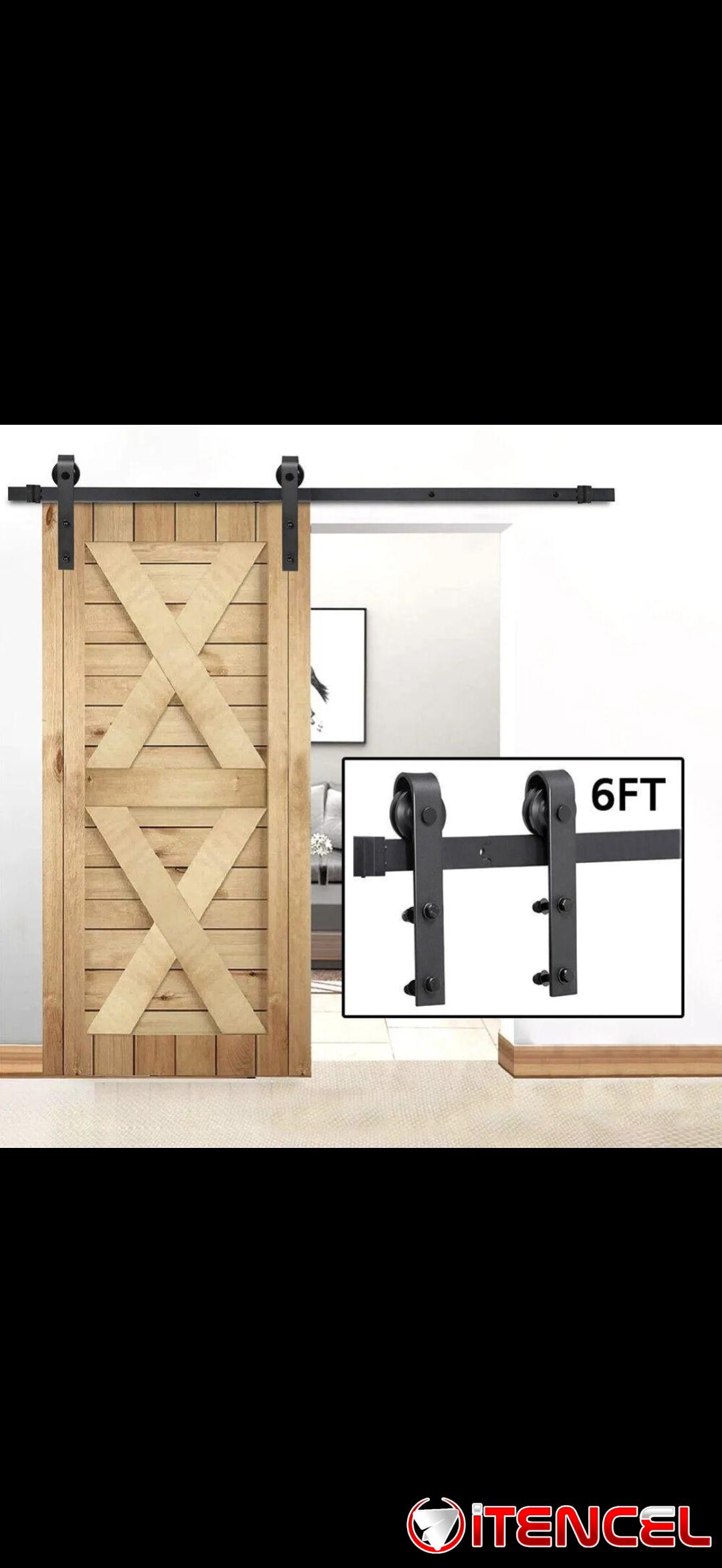 Sistema de correderas para puertas de granero. Nuevo en caja.
