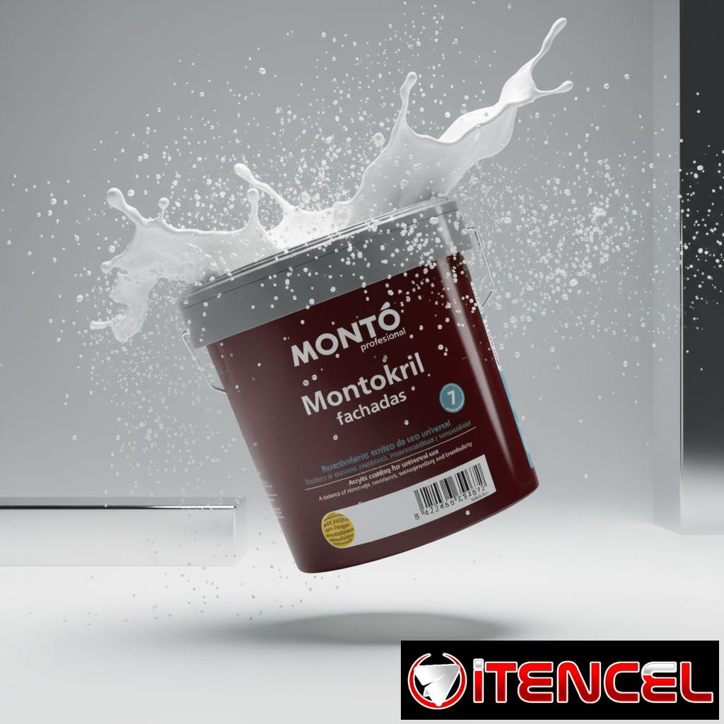 Pintura Vinil Acrilica Montokril fachada. 4 Lt