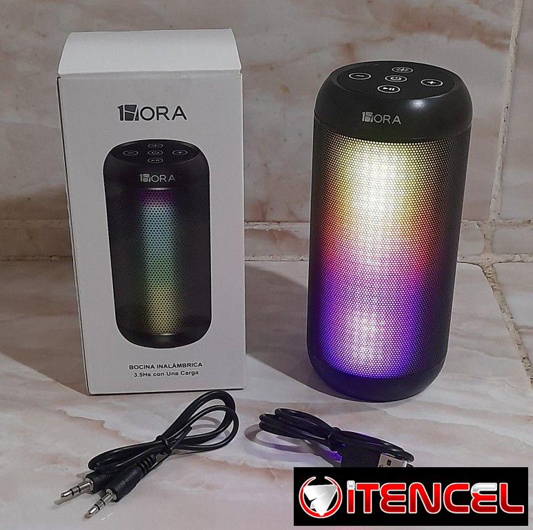 Bocinas Bluetooth con luces de colores varios modelos con entrada Jack 3.5mm, USB y MicroSD