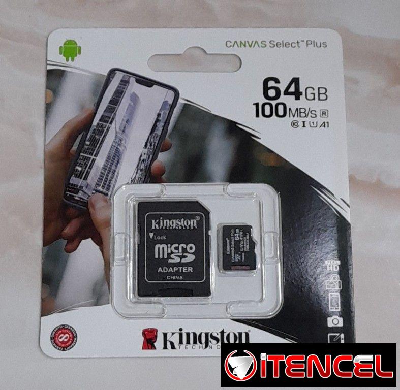 Memorias MicroSD Kingston Canvas Select y ADATA Premier de 32, 64 y 128 Gb con adaptador de Clase 10
