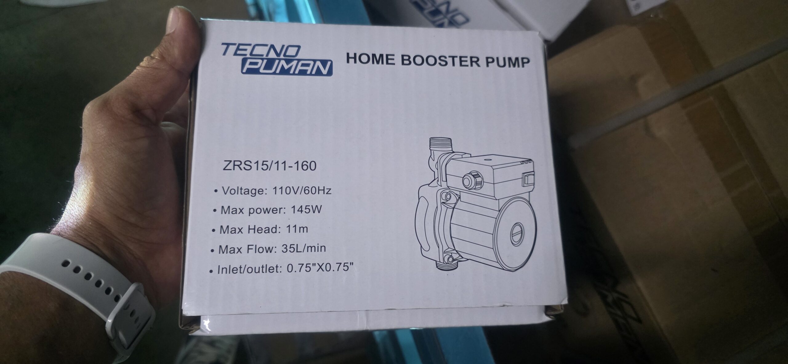 Presurizador de agua nuevo