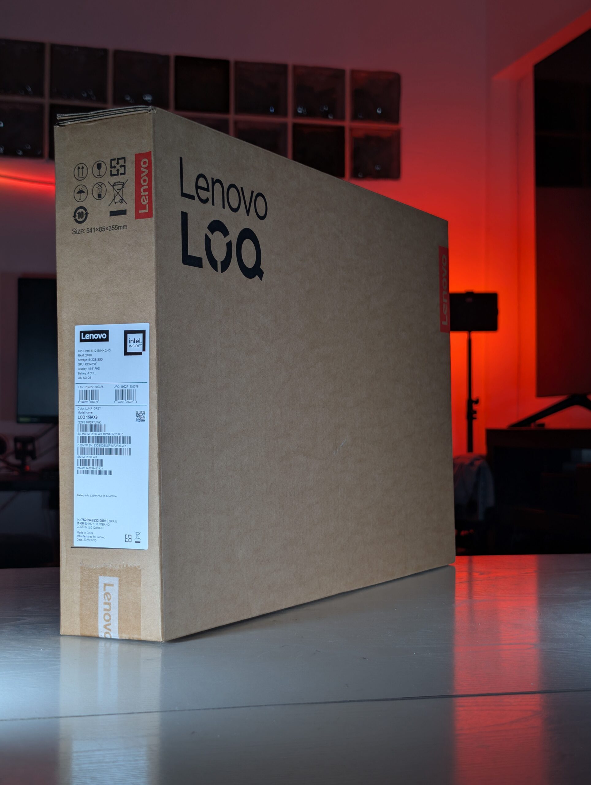 Lapto/Portatil Lenovo RTX 4050 24GB RAM- 512GB SSD i5-12na