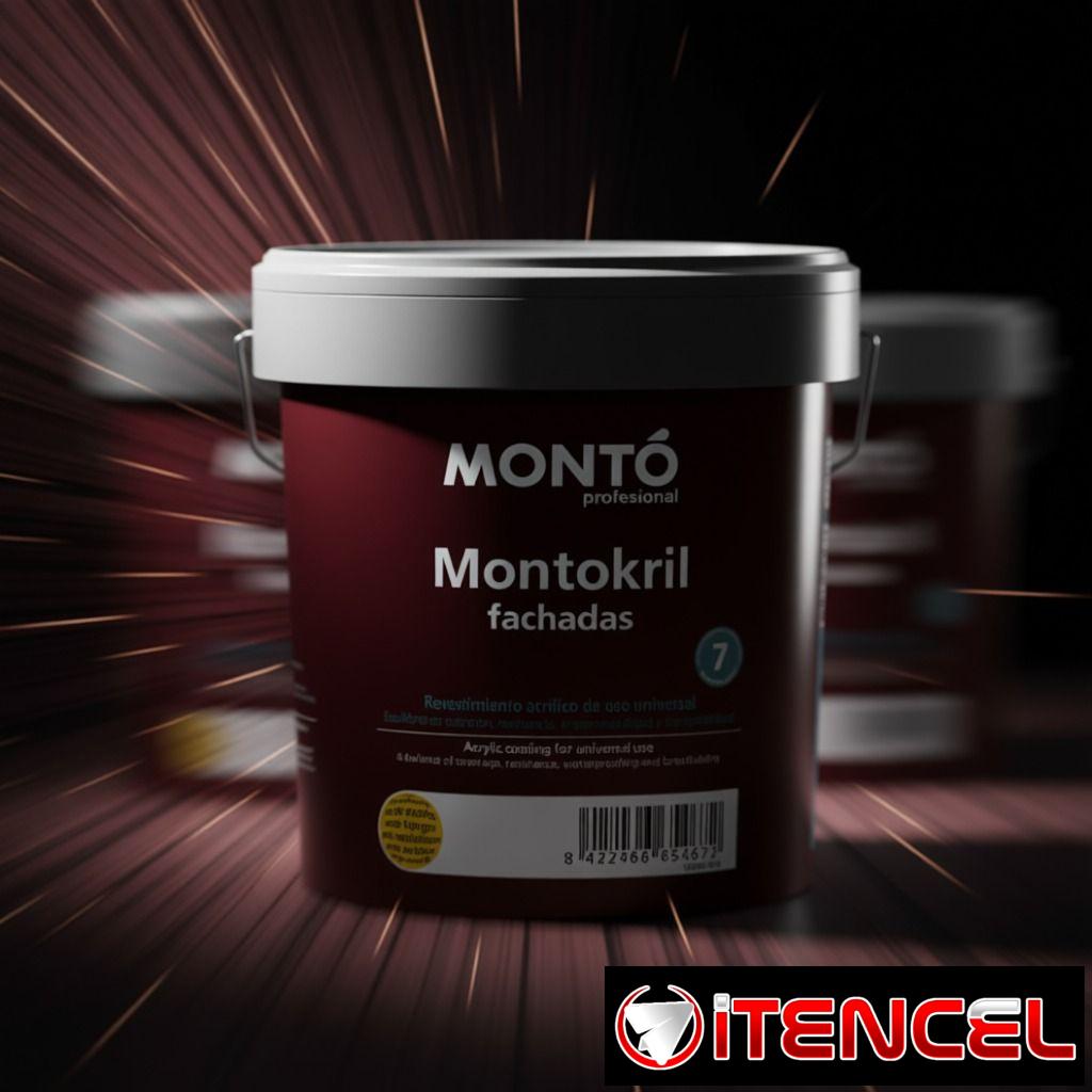 Pintura Vinil Acrilica Montokril fachada. 4 Lt