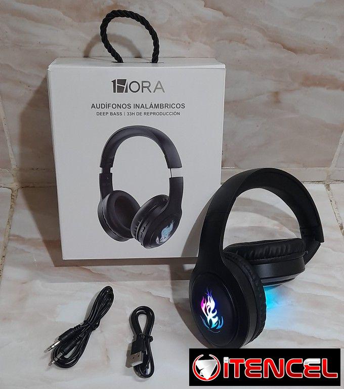 Audifonos de Casco 1Hora inalambricos por bluetooth varios modelos con cancelación de ruido