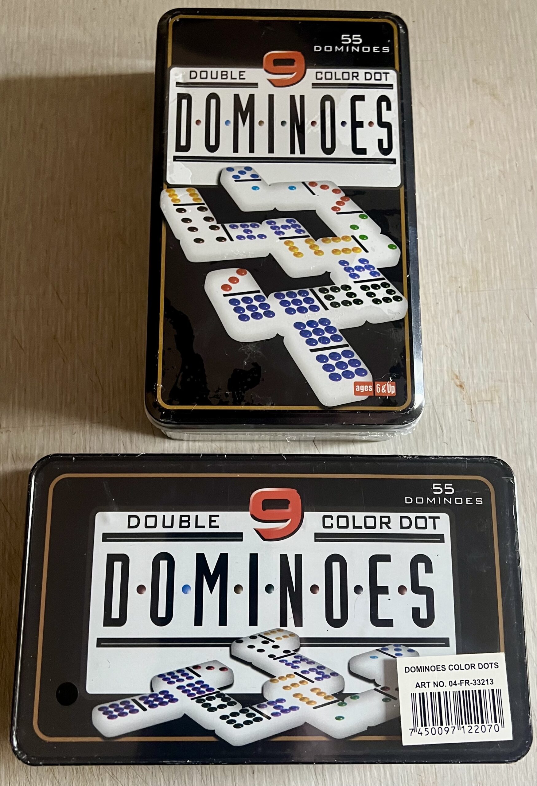 Juego de Dominó 55 fichas, hasta el doble 9 New en su caja sellado !