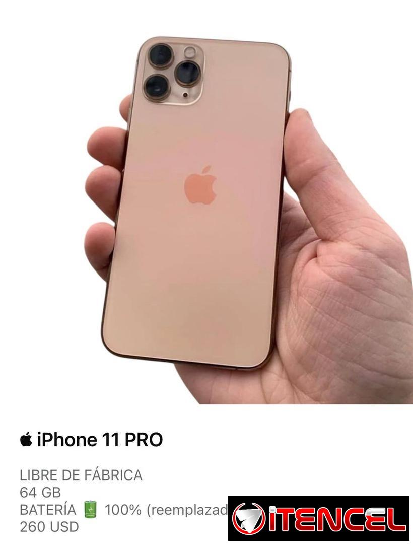 iPhone 11 Pro 💛 64GB 100%(reemplazada)