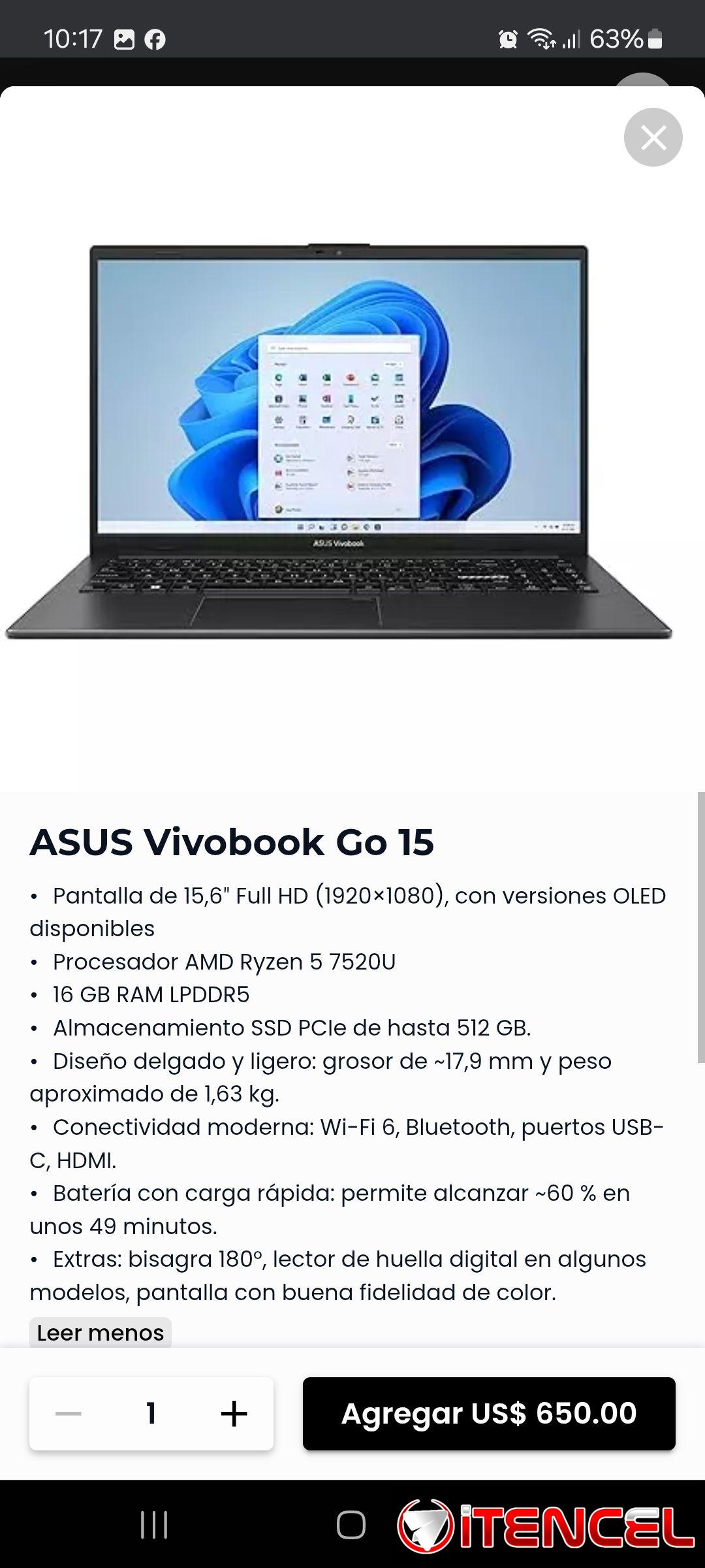 Laptop 0km en caja de varias marcas,capacidad y ram inclusive gana alta gaming. 50755485