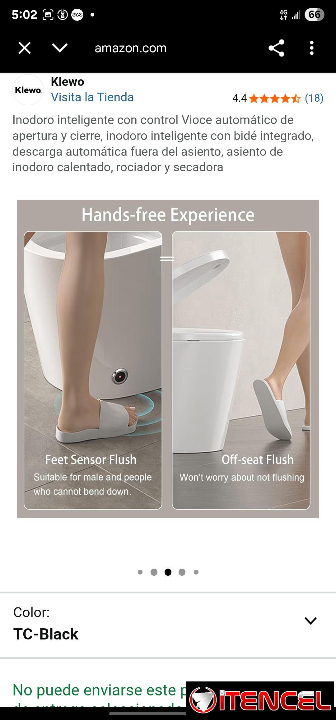 Inodoro inteligente, tasa de baño inteligente, duchas de hidromasaje