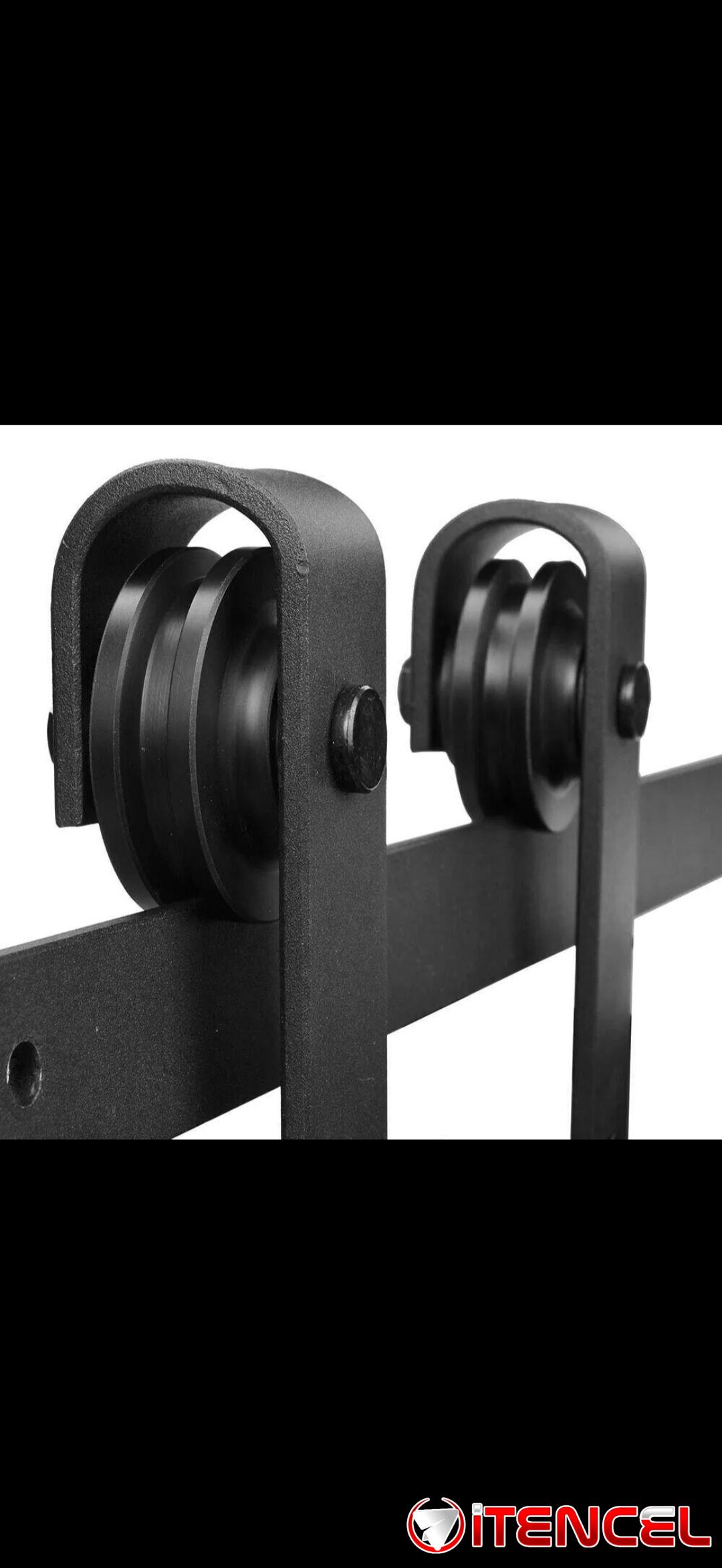 Sistema de correderas para puertas de granero. Nuevo en caja.