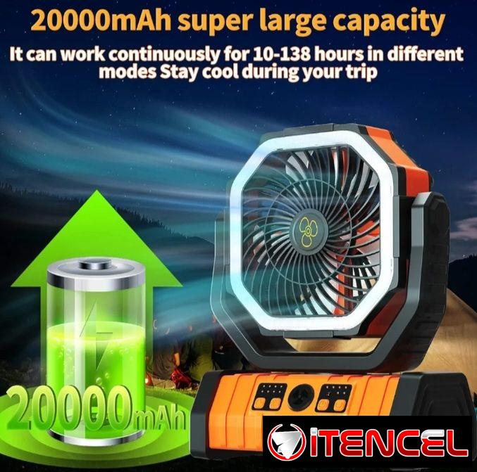 Ventilador Recargable 20000 mAH