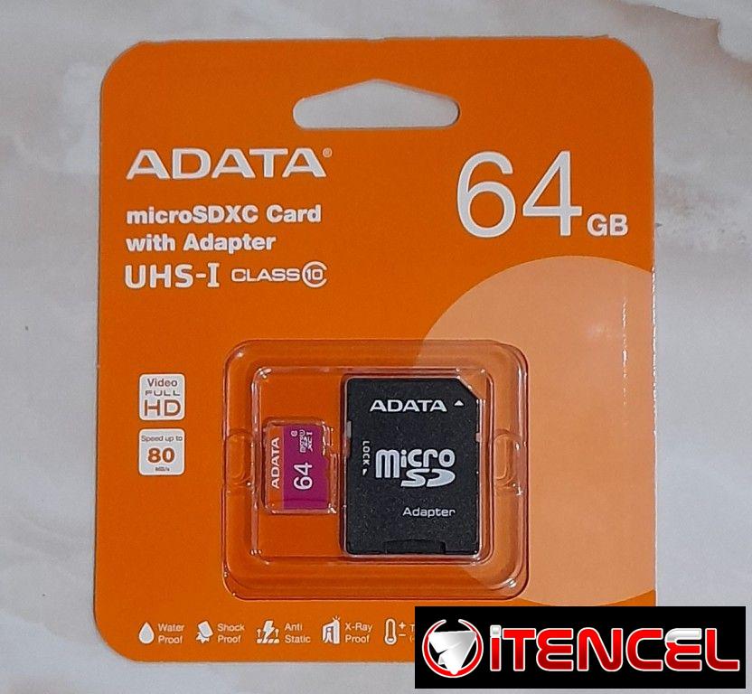 Memorias MicroSD Kingston Canvas Select y ADATA Premier de 32, 64 y 128 Gb con adaptador de Clase 10