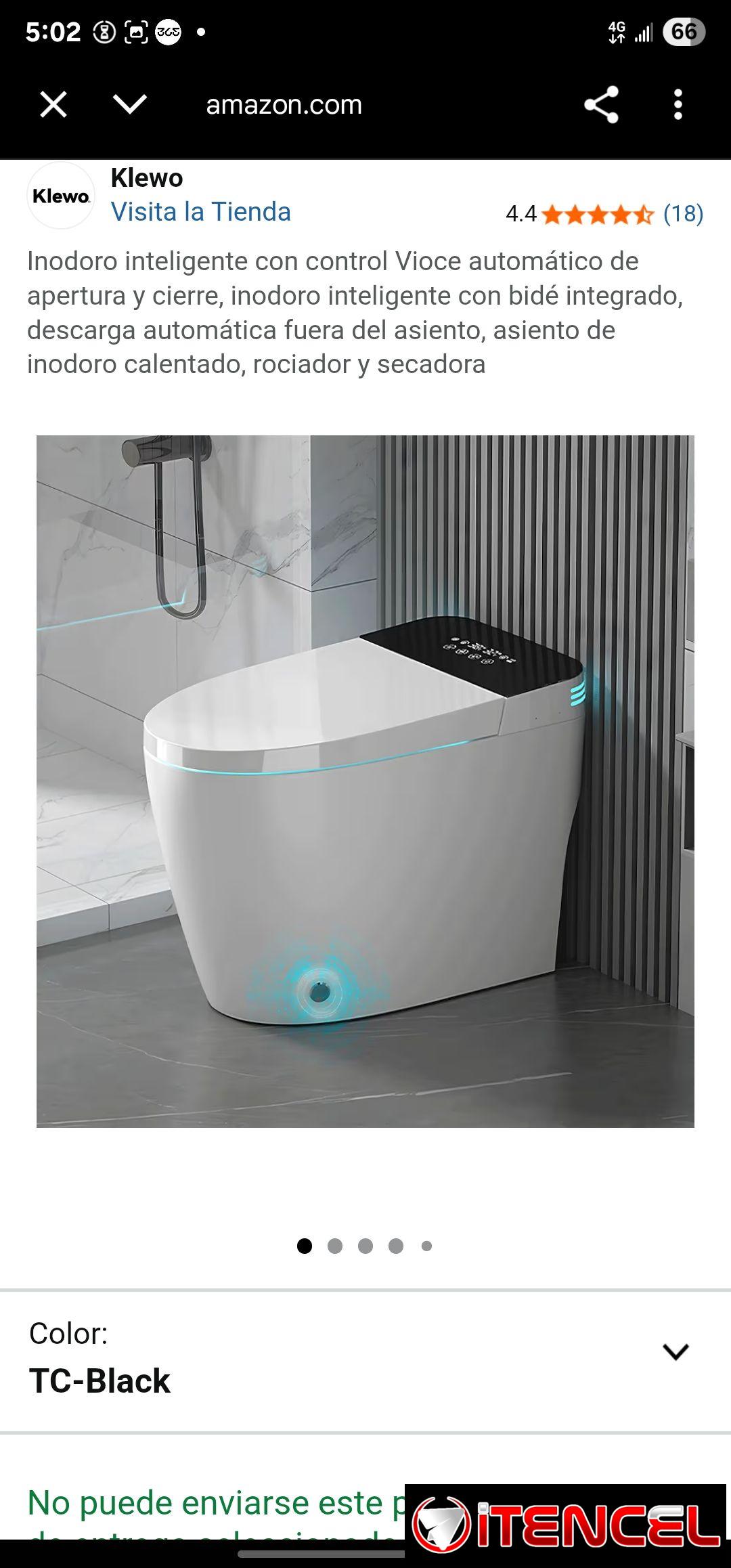 Inodoro inteligente, tasa de baño inteligente, duchas de hidromasaje