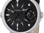 Reloj de pulsera marca FOSSIL FS4244, analógico, Dual time, 51mm, caja de acero inoxidable, water resistente 100 metros