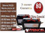 Batería OKUZA japonesa 60, 75, 90, 180, 240Ah los mejores precios, mejor calidad, 3 meses de garantía. Energía confiable