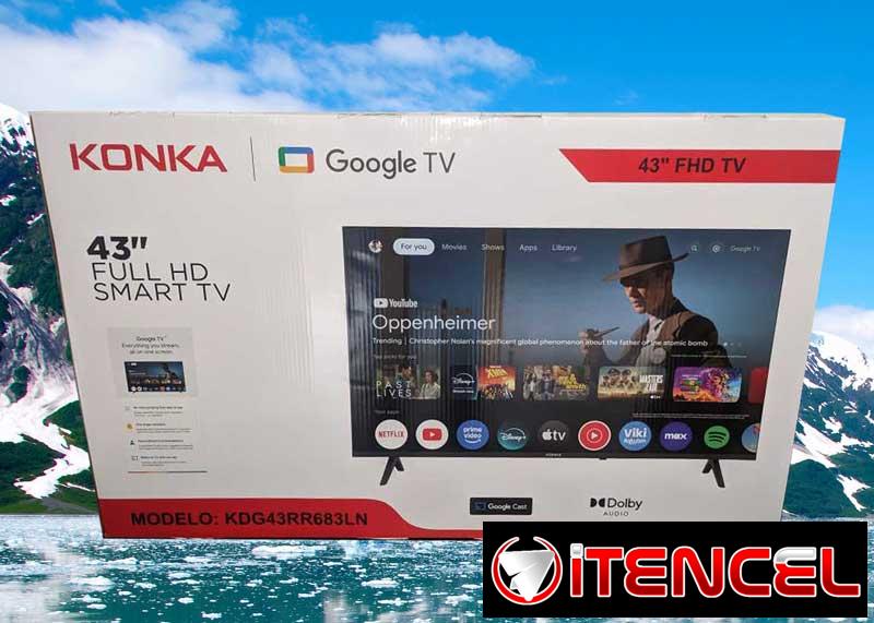 SMART TV KONKA 43 pulgadas con Google TV  MODELO KDG43RR683LN 280 USD Se acabó el saltar de una aplicación a otra.