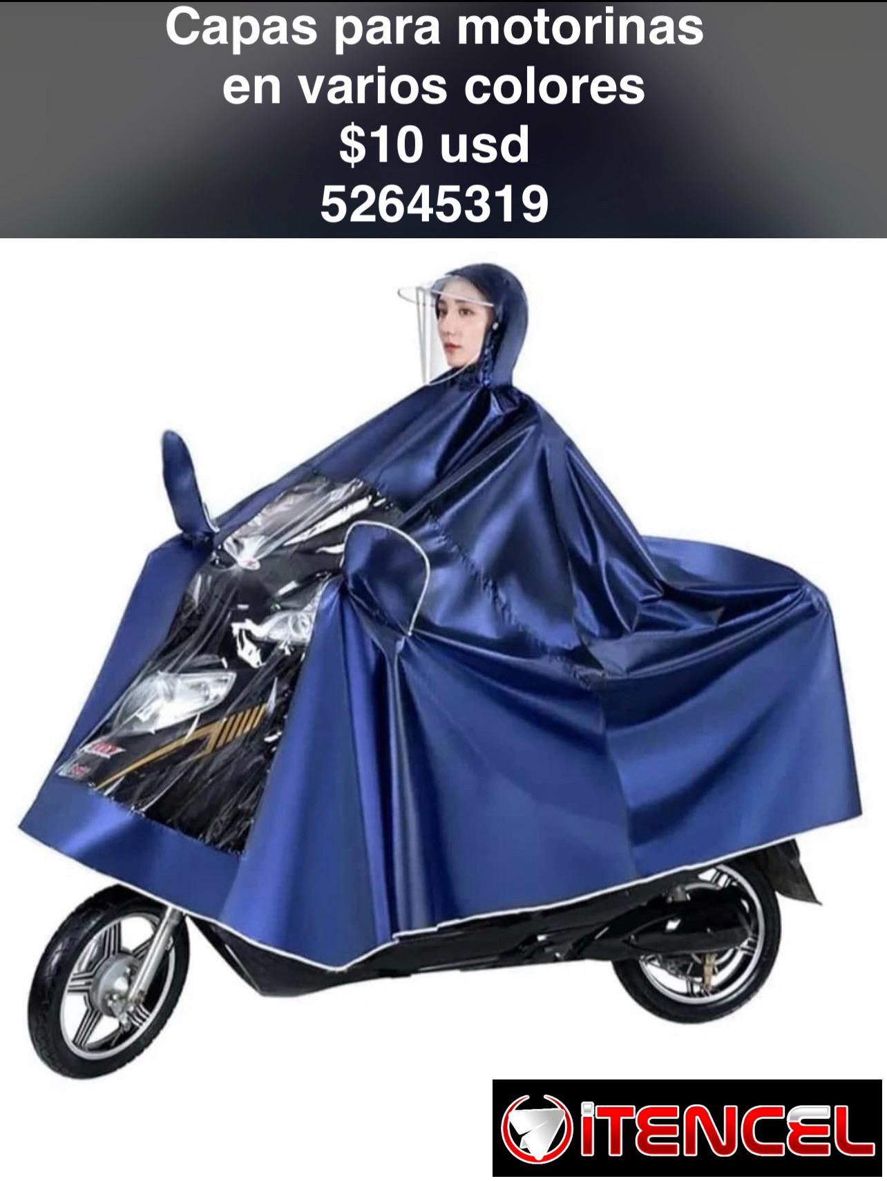 Capas para la proteccion de la lluvia para motorinas y sus dueños !